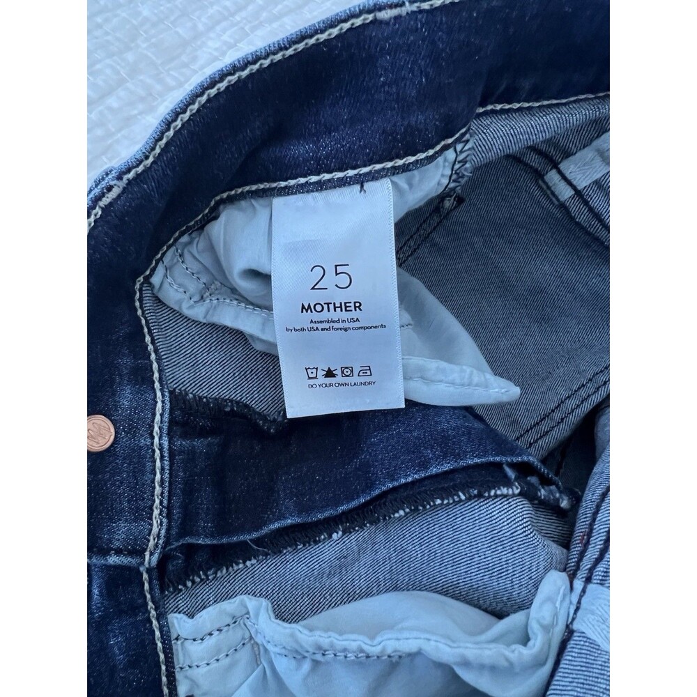 MOTHER Petite The Lil Hustler Ankle Jeans Heirloom Wash Size 25 EUC - Picture 7 of 8
